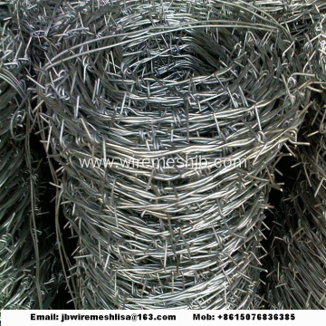 Galvanized and PVC Coated Barbed Wire